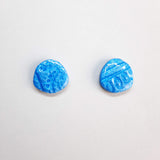 Pendientes Botón Fantasy Azul