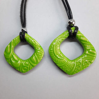 Colgante Abanico Verde