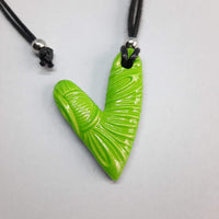 Colgante Corazón Verde Grande