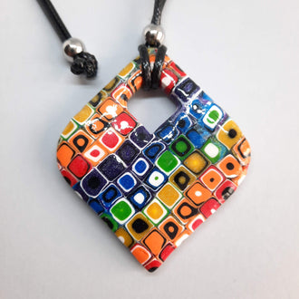 Colgante Cuadrado Grande Arcoíris