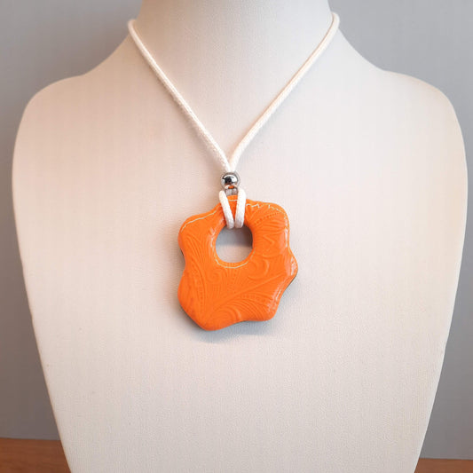 Colgante Nube Grande Naranja