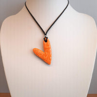 Colgante Corazón Mediano Naranja