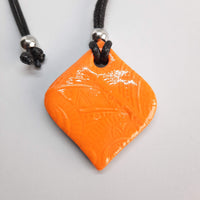 Colgante Cuadrado Mediano Naranja