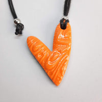 Colgante Corazón Mediano Naranja