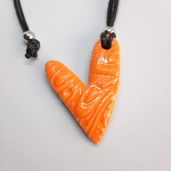 Colgante Corazón Mediano Naranja