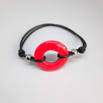 Pulsera Donut Pequeña Rosa Neon