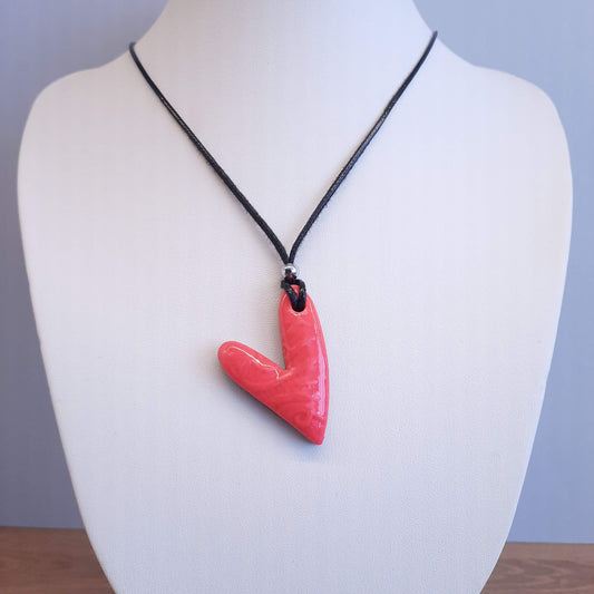 Colgante Corazón Rosa Neon