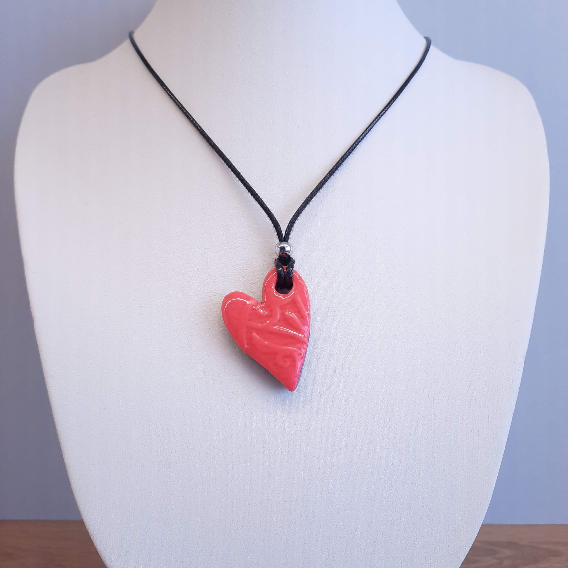 Colgante Corazón Rosa Neon
