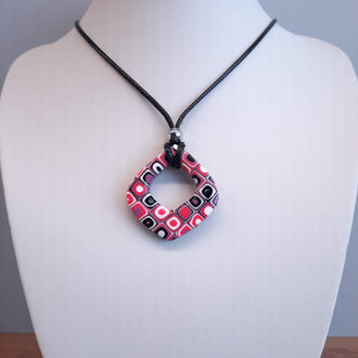 Colgante Abanico Mediano Rosa Verano