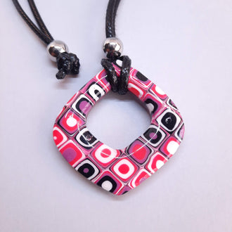 Colgante Abanico Mediano Rosa Verano