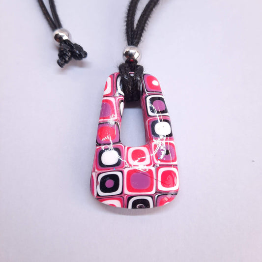 Colgante Trapecio Pequeño Rosa Verano