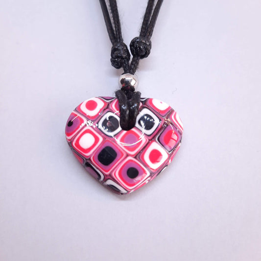 Colgante Corazón Pequeño Rosa Verano