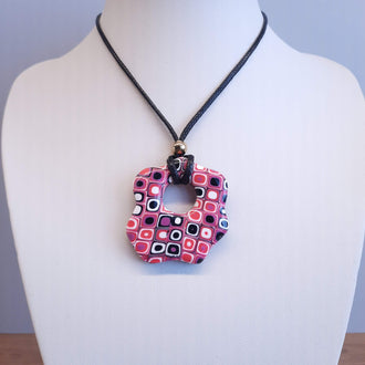 Colgante Nube Grande Rosa Verano