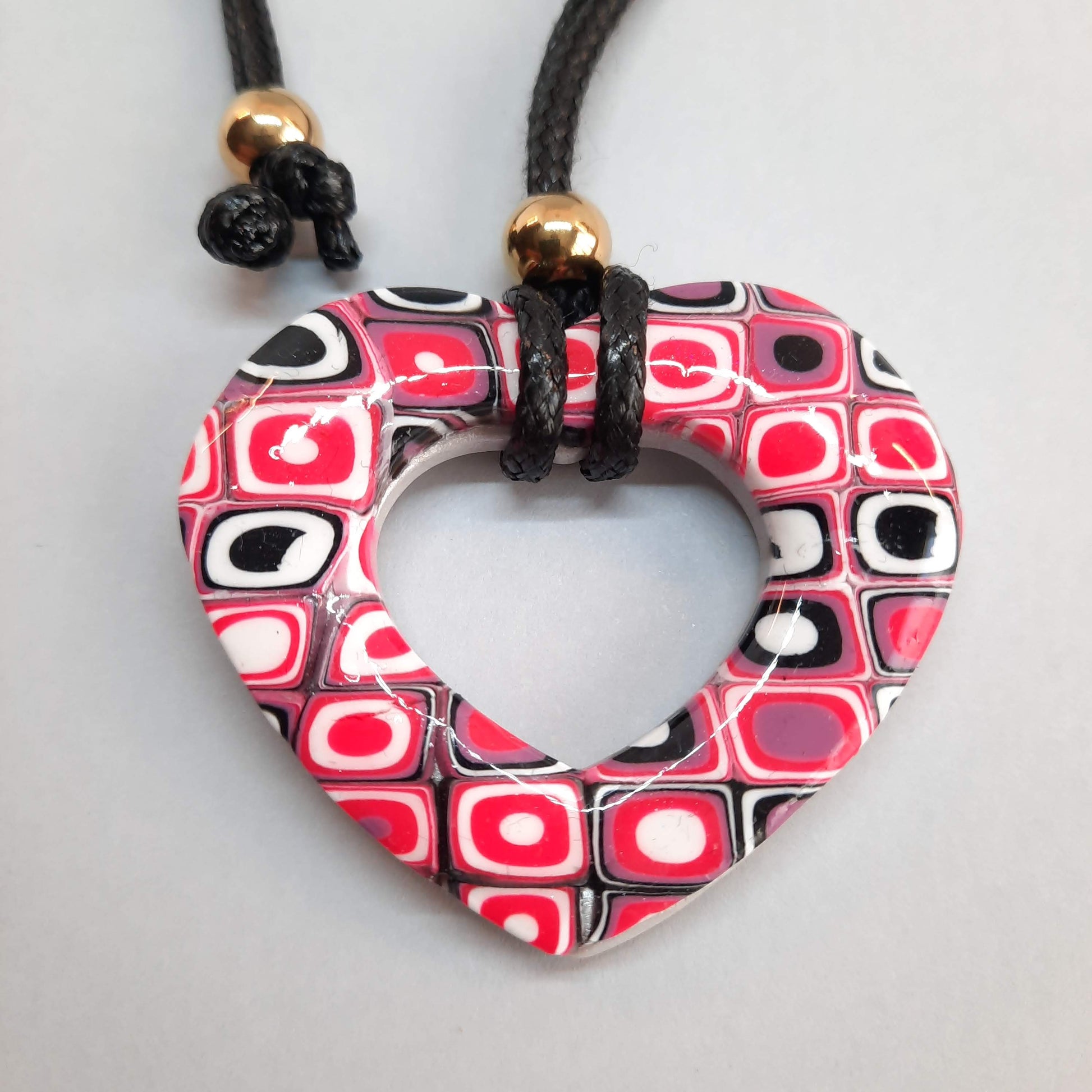 Colgante Corazón Mediano Rosa Verano