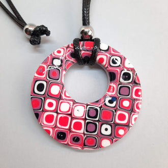 Colgante Redondo Grande Rosa Verano