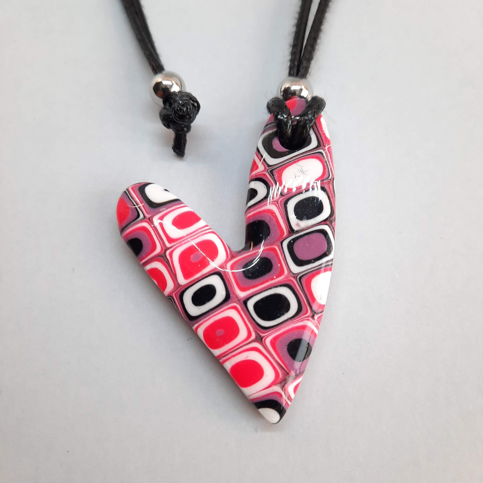 Colgante Corazón Mediano Rosa Verano