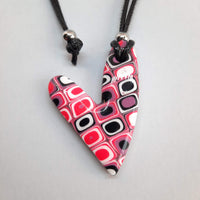 Colgante Corazón Mediano Rosa Verano