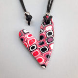 Colgante Corazón Mediano Rosa Verano