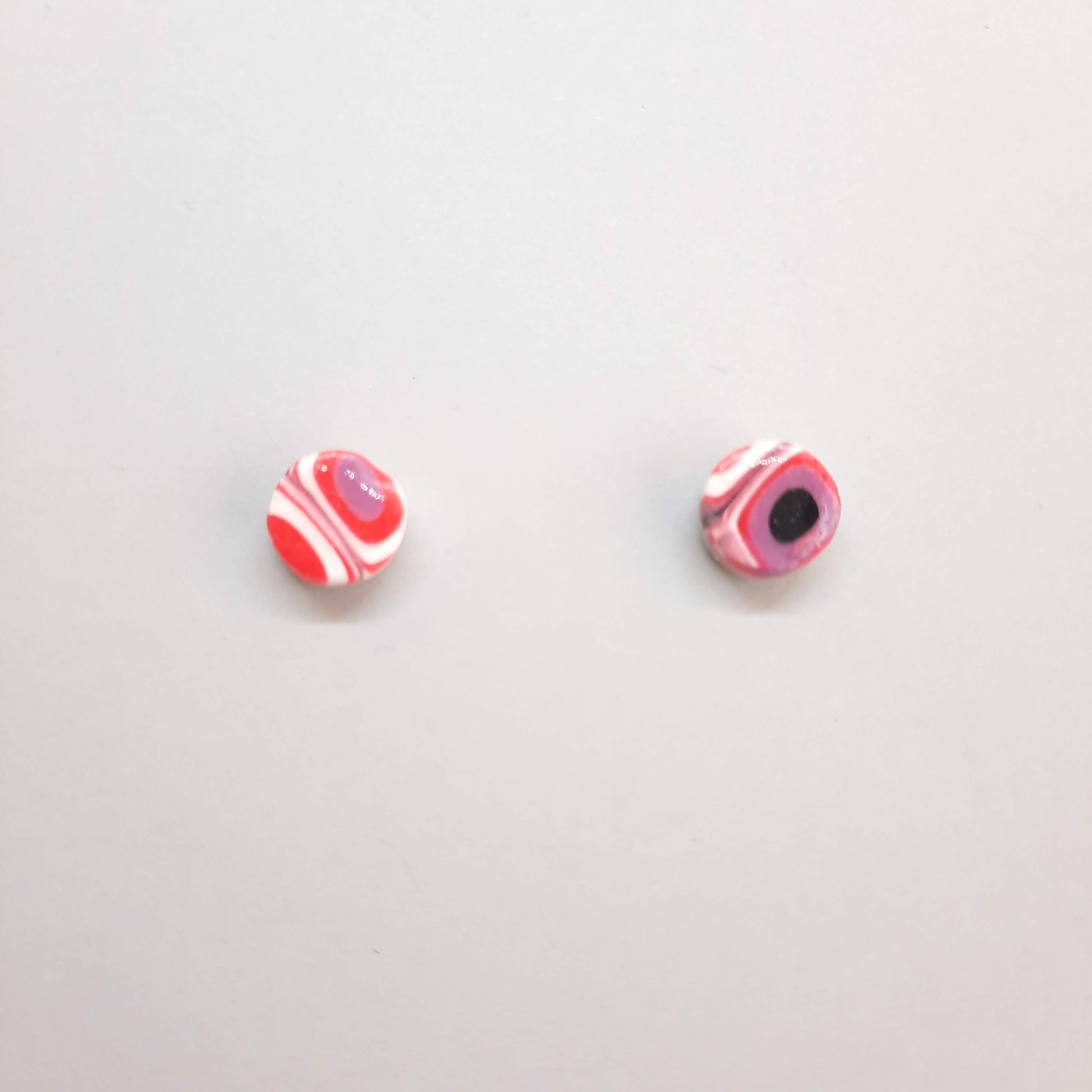 Pendientes Botón Pequeño Redondo Rosa Verano