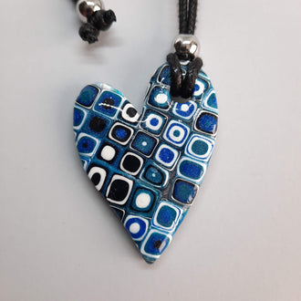 Colgante Corazón Mediano Pasión Azul