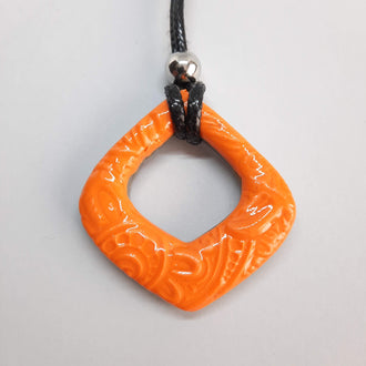 Colgante Abanico Mediano Naranja