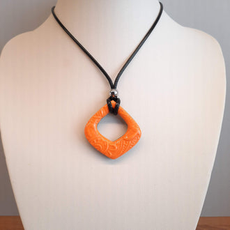 Colgante Abanico Mediano Naranja