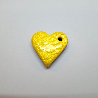 Classic Yellow Heart Pendant Necklace