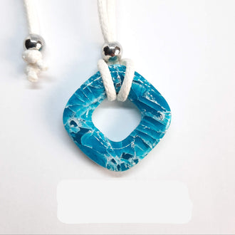 Colgante Canarias Mediano Aguamarina