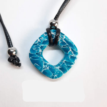 Colgante Canarias Mediano Aguamarina