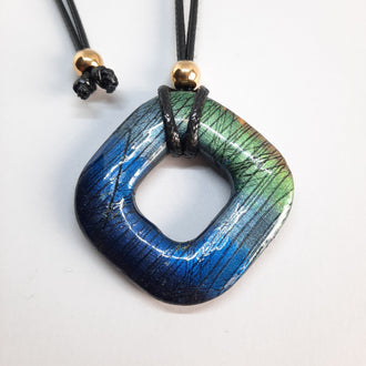 Colgante Canarias Mediano Labradorita Azul