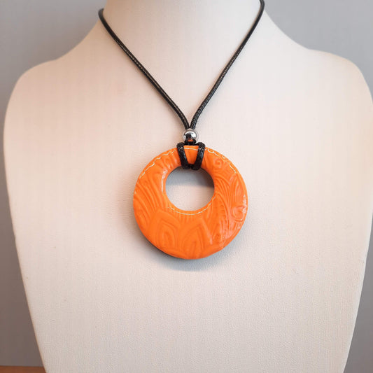 Colgante Círculo Grande Naranja