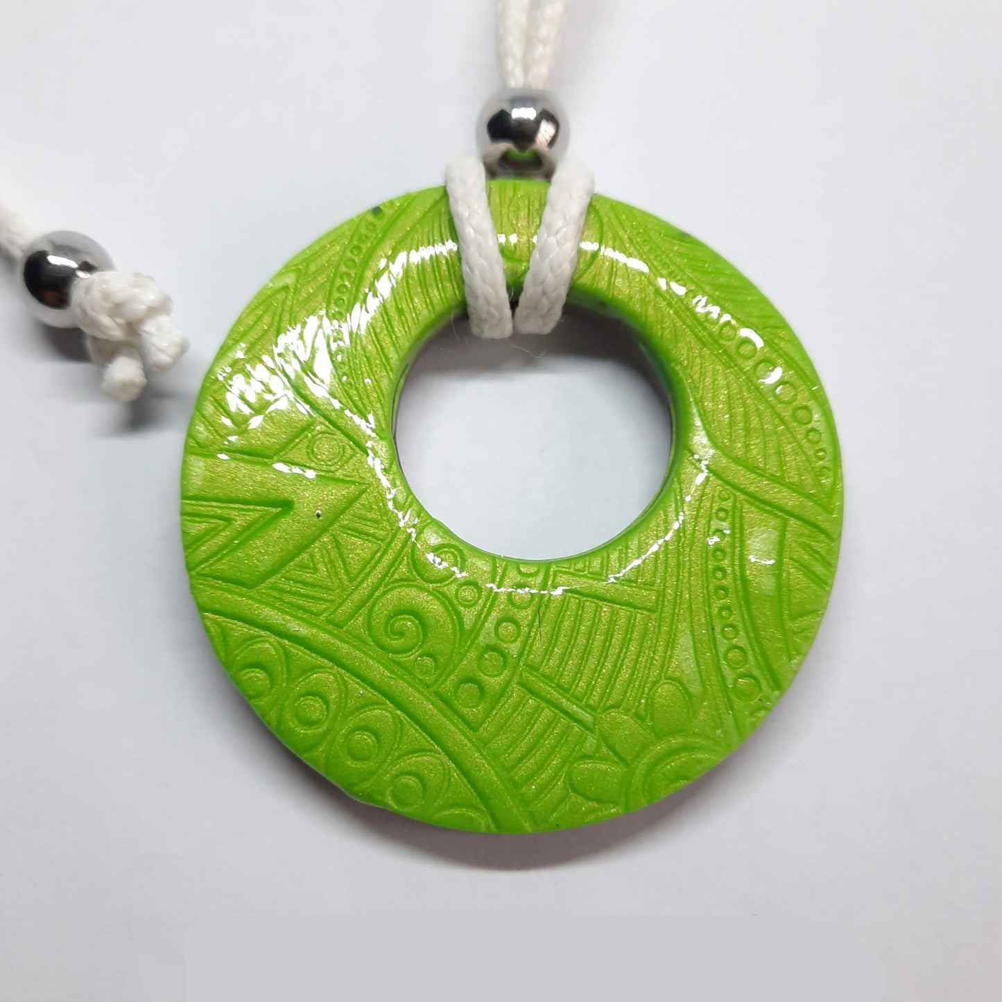 Colgante Circulo Grande Verde