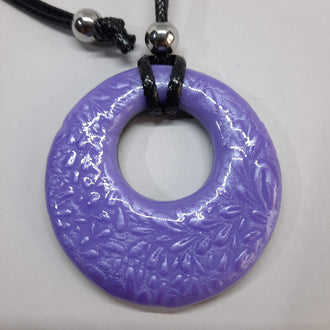 Colgante Círculo Grande XL Lila