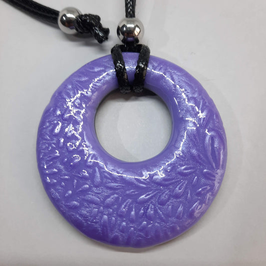 Colgante Círculo Grande XL Lila