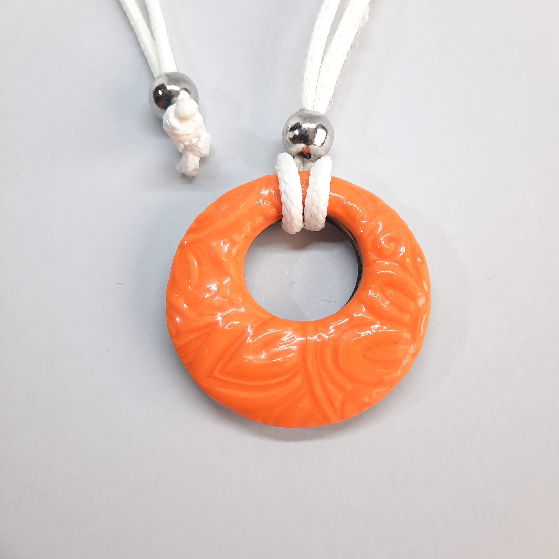 Colgante Círculo Mediano Naranja