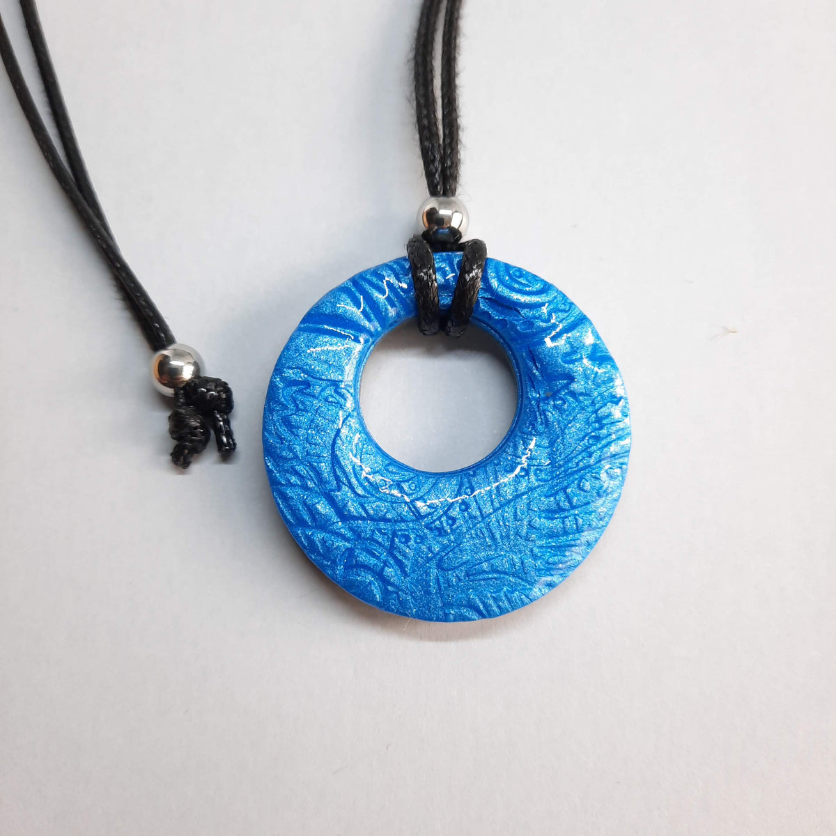Colgante Círculo Pequeño Azul