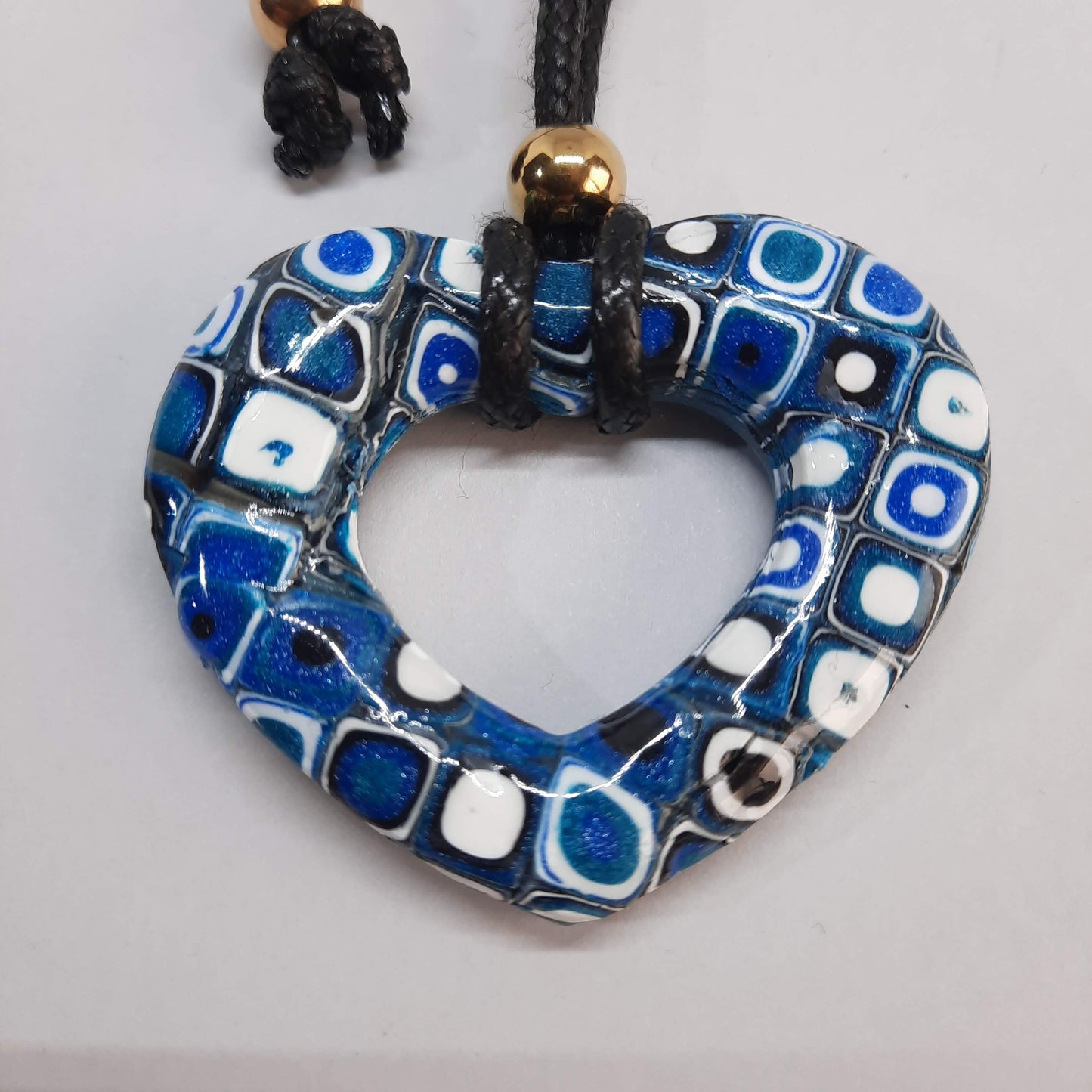 Colgante Corazón Alma Pasión Azul