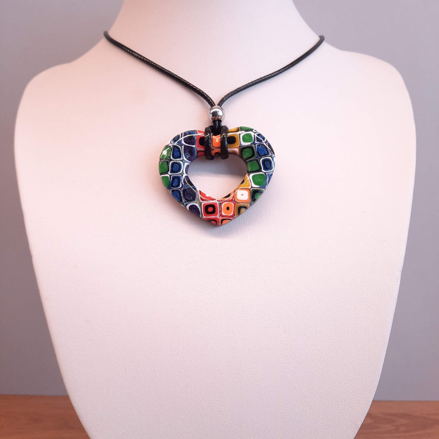 Colgante Corazón Alma Mediano Arcoíris