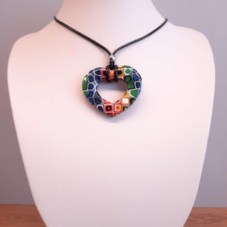 Colgante Corazón Alma Mediano Arcoíris