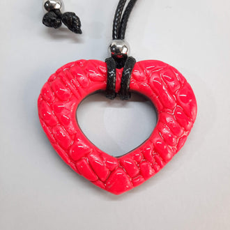 Colgante Corazón Alma Rosa Neon