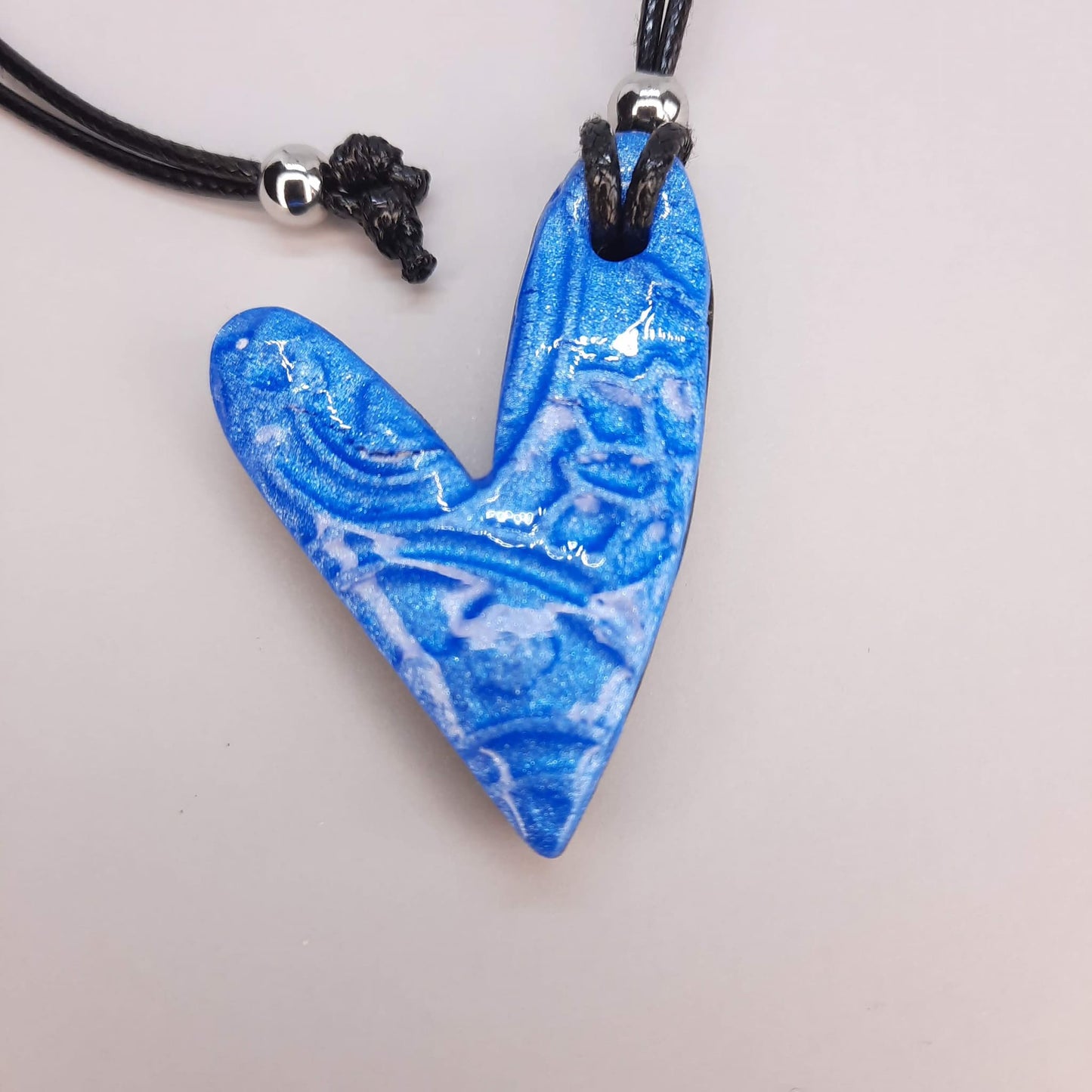 Colgante Corazón Delgado Azul