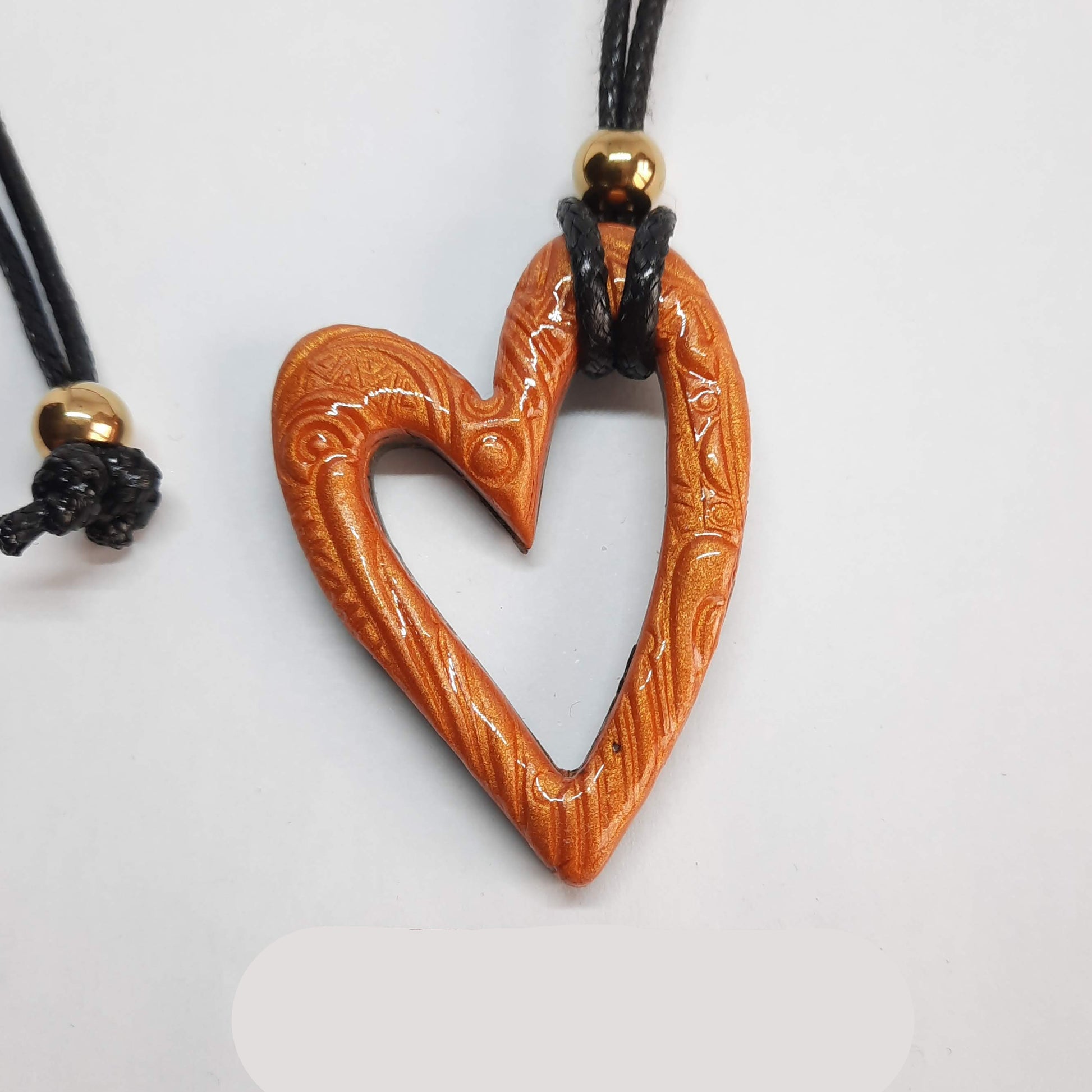 Colgante Corazón Hueco Mediano Herrumbre