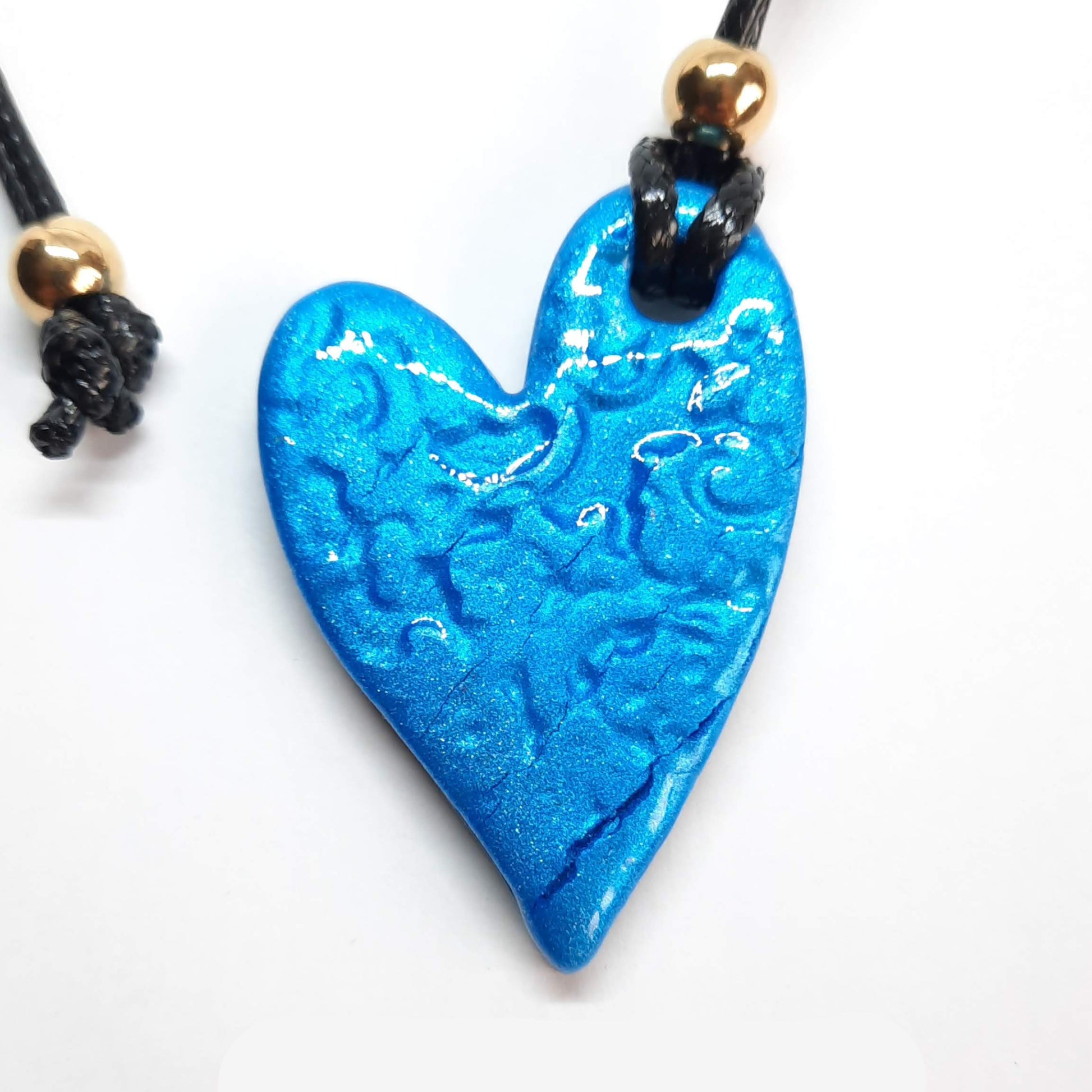 Colgante Corazón Pleno Mediano Azul