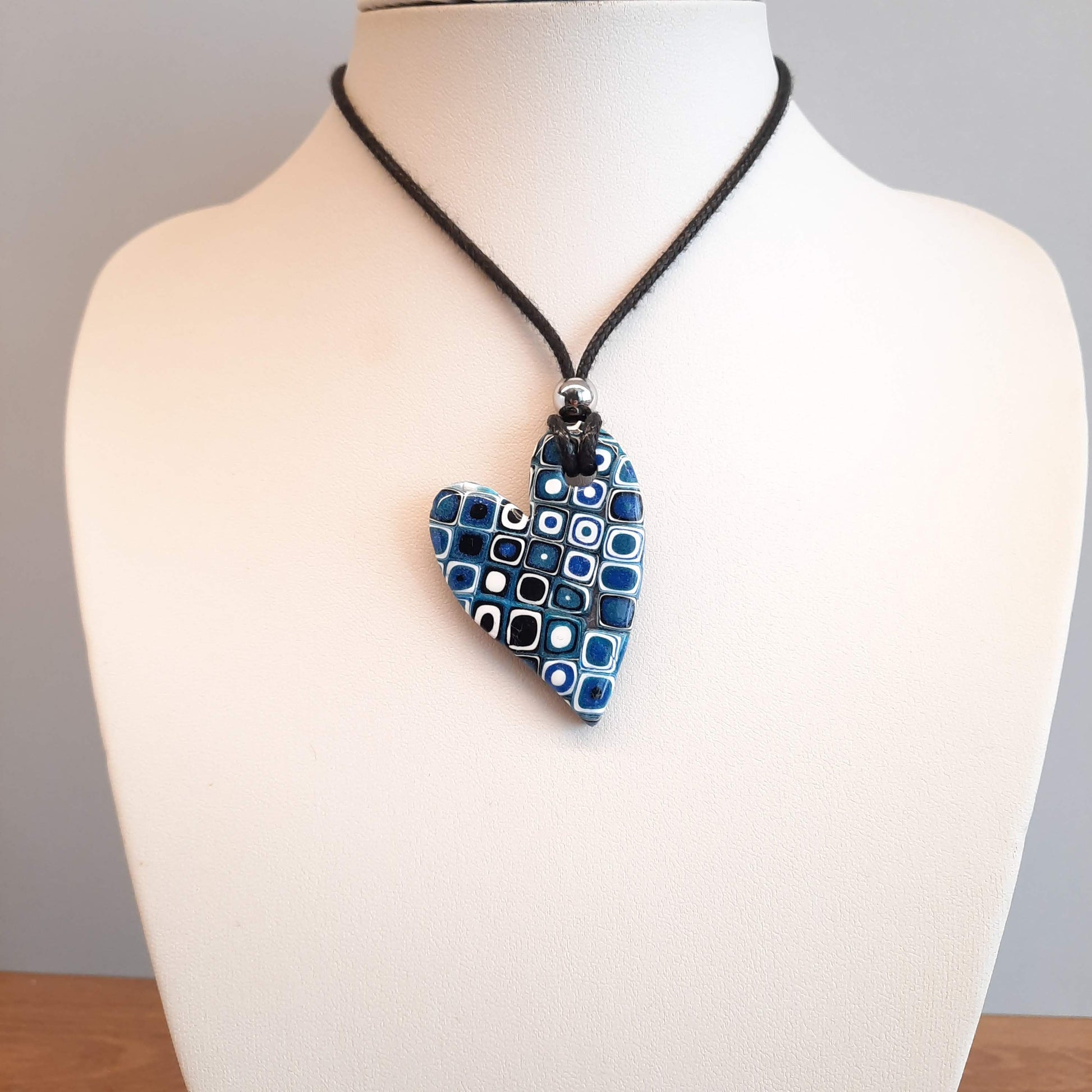 Colgante Corazón Pleno Mediano Pasión Azul