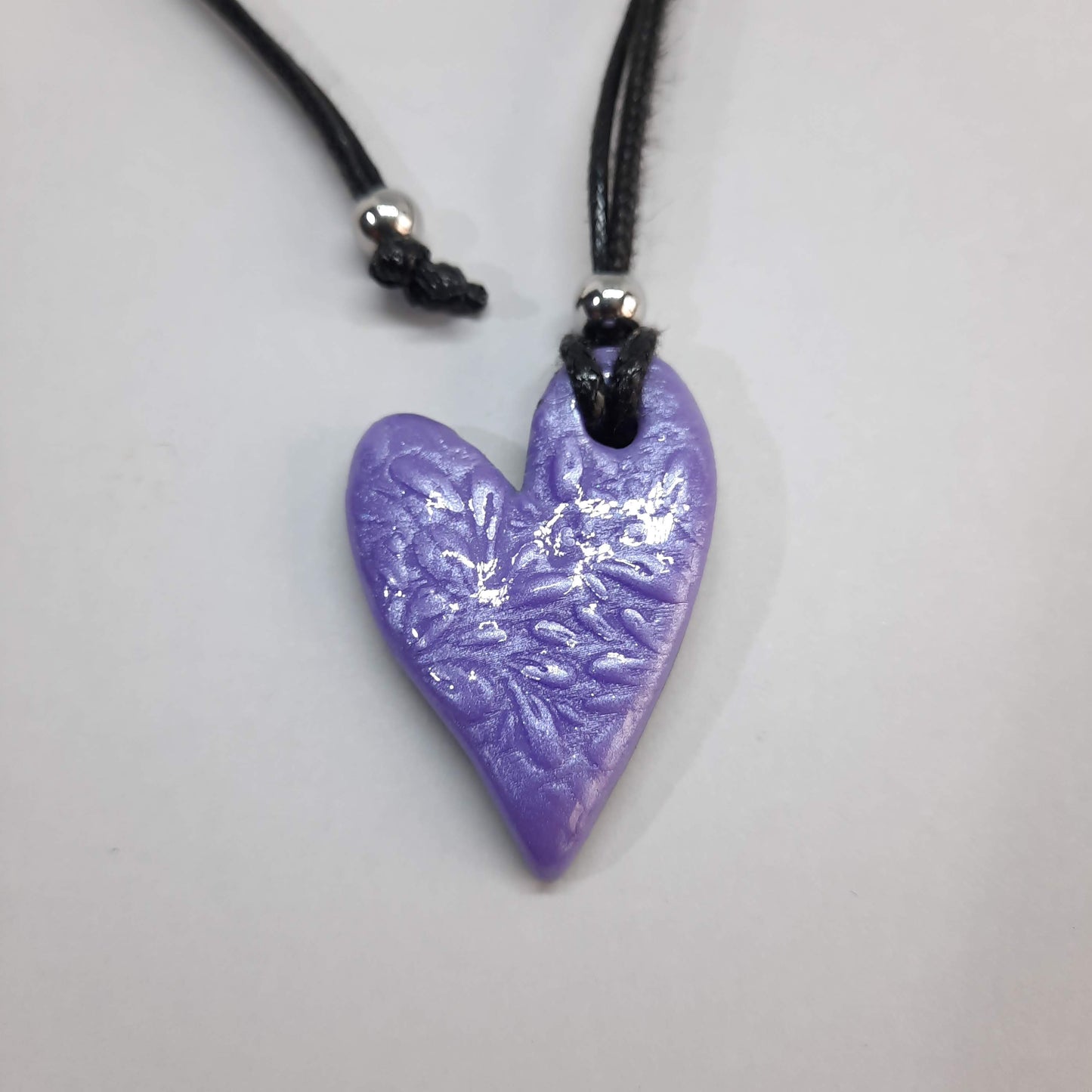 Colgante Corazón Pleno Pequeño Lila