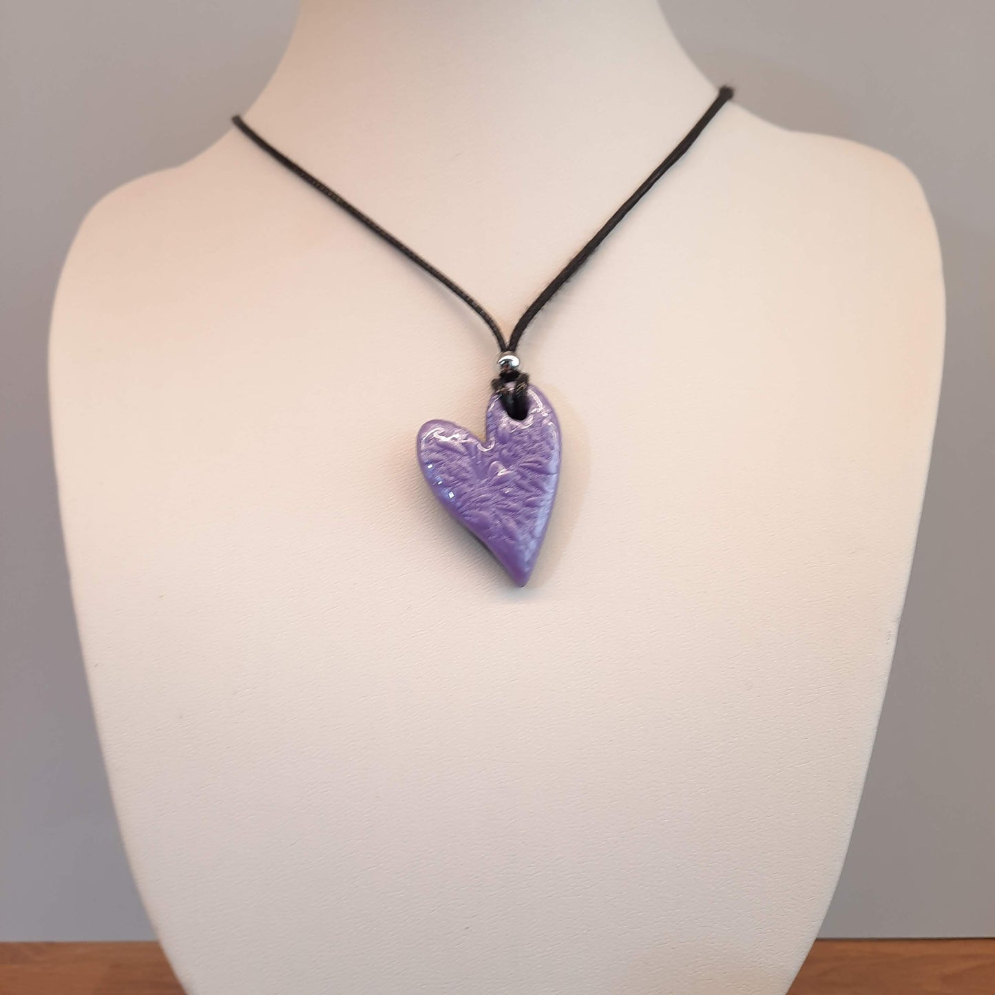 Colgante Corazón Pleno Pequeño Lila