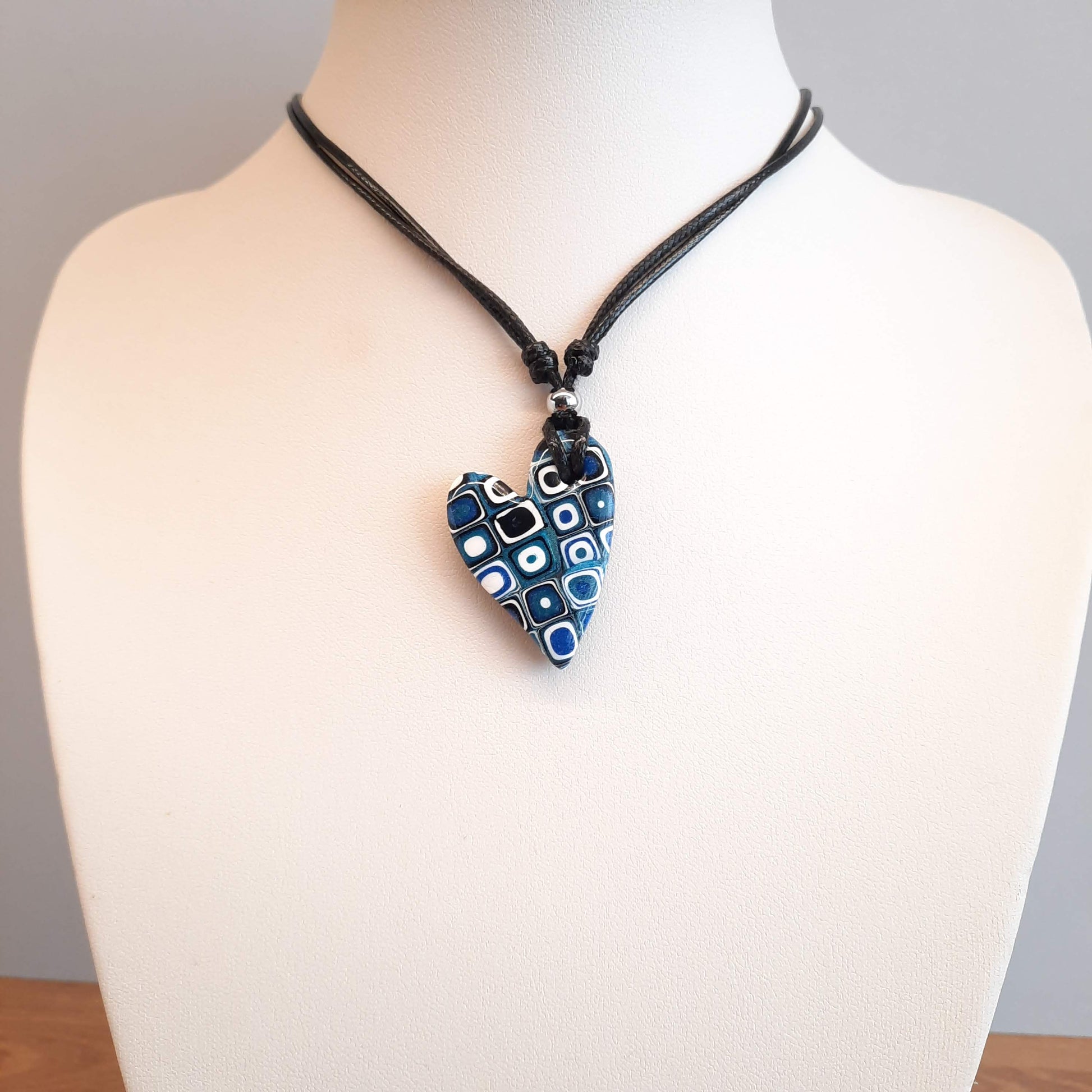 Colgante Corazón Pleno Pequeño Pasión Azul