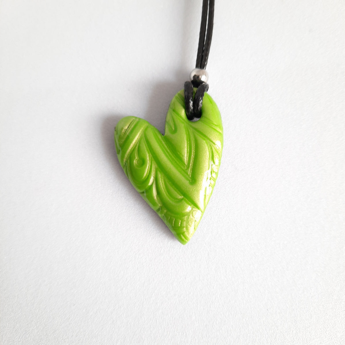 Colgante Corazón Pleno Pequeño Verde