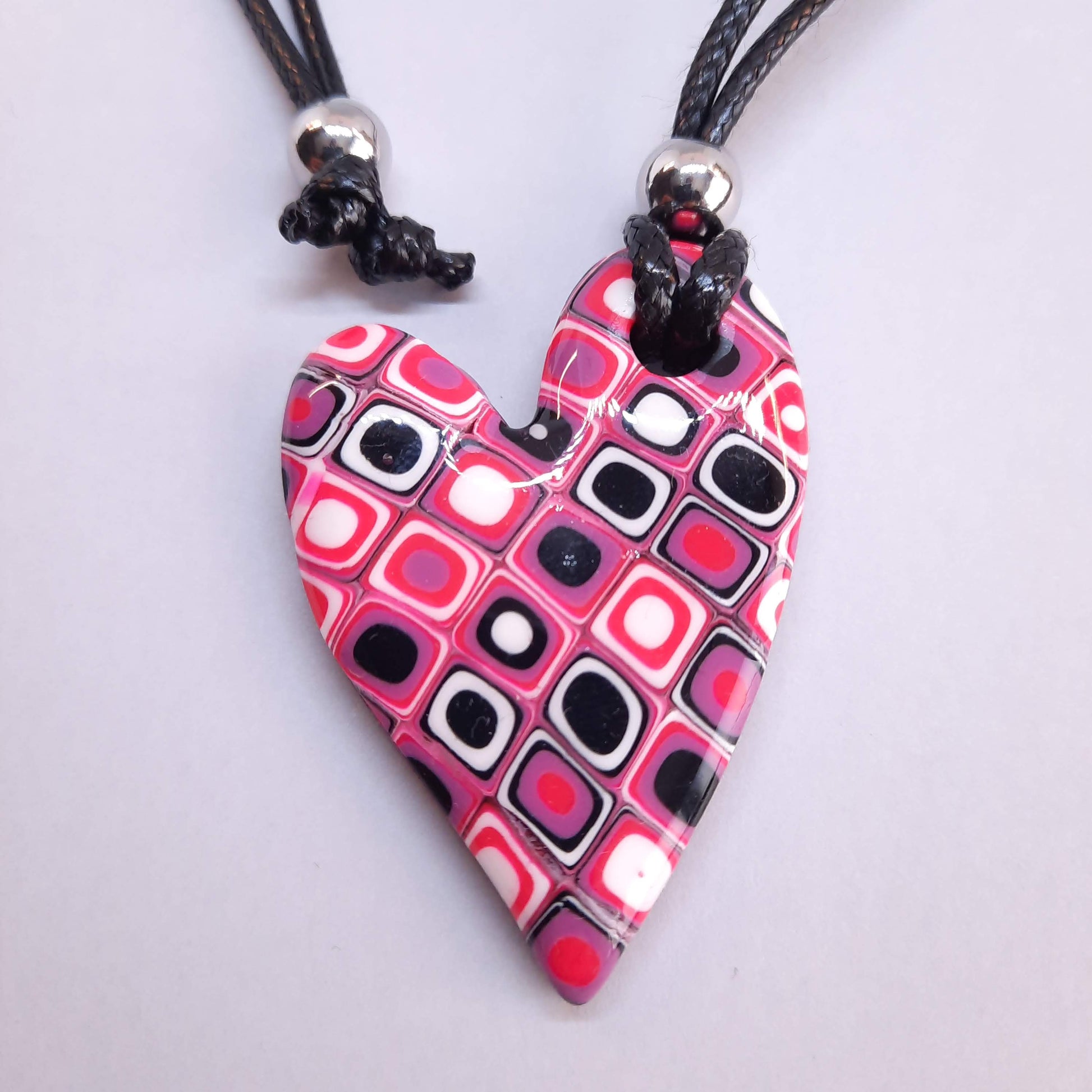 Colgante Corazón Pleno Rosa Verano