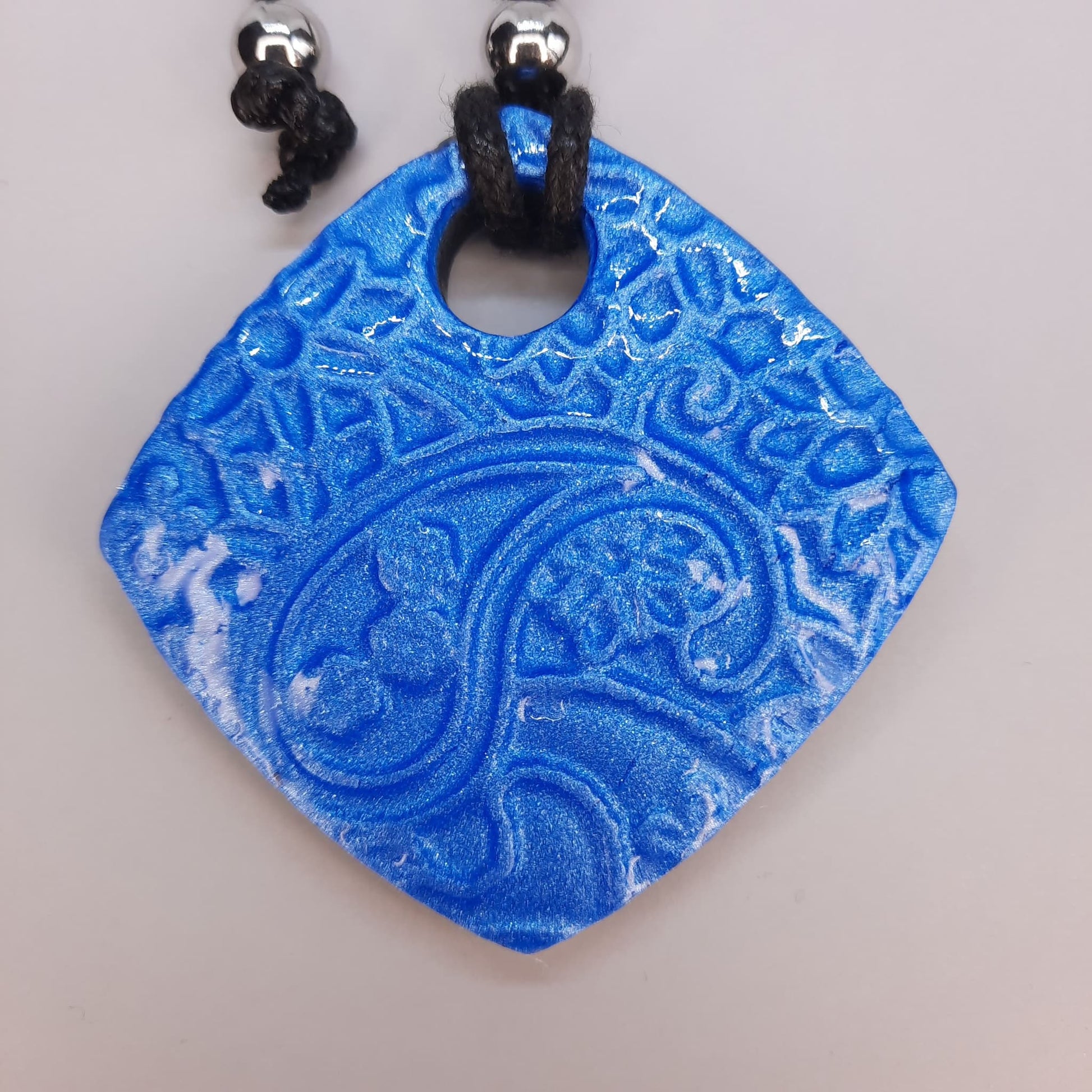 Colgante Cuadrado Grande Azul